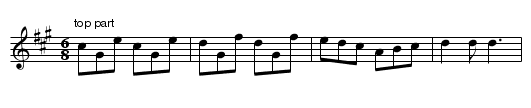 Hopkins's Fancy. WM.117 - staff notation