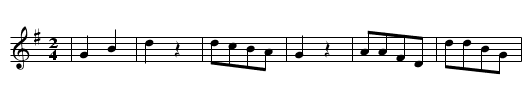 HOPP HOPP HOPP PFERDCHEN - staff notation