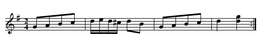 Hoppser - staff notation