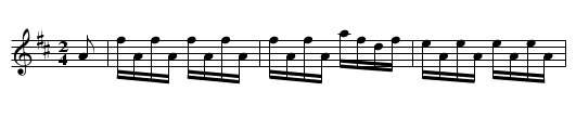 Hopsa - staff notation