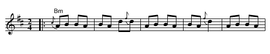 Hora Agadati (Bm) - staff notation