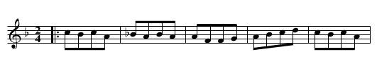 Hora de la Bascov - staff notation