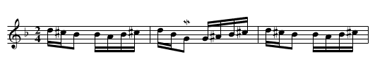 Hora de la Goicea - staff notation