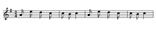 Hora Dragaselinor - staff notation
