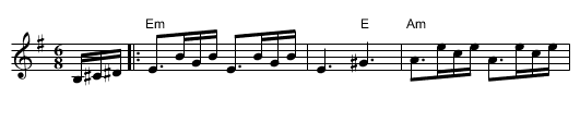 Hora Fetelor - staff notation