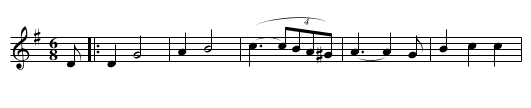 Hora Fetelor - staff notation