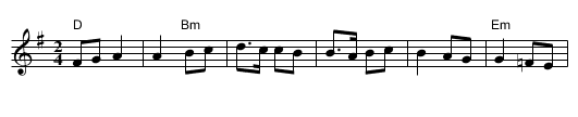 Hora Leganata - staff notation