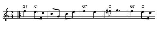 Hora Mare Vranceneasca - staff notation