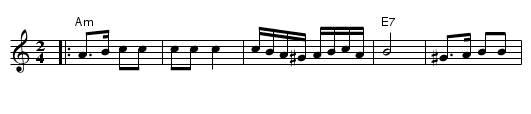 Hora Mare - staff notation