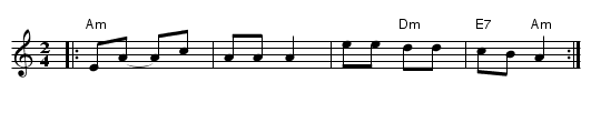 Hora Medura [Am] - staff notation