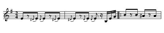 Hora Primaveriy (Springtime Hora) - staff notation