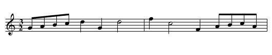 Horne Pipe - staff notation