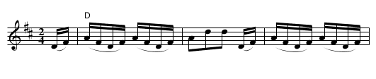Hornfiffen - staff notation