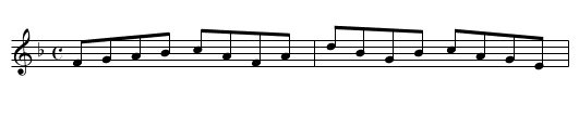 Hornpipe  [58] - staff notation
