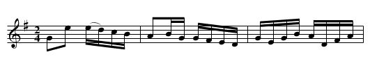 Hornpipe. JBut.120 - staff notation