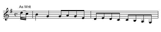 Hornpipe. JBut.584, A - staff notation