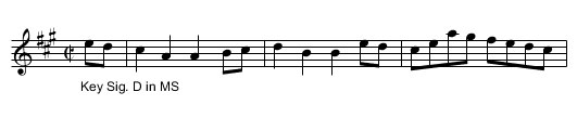 Hornpipe. JHa.25, A - staff notation