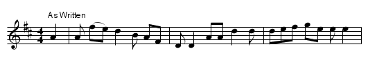 Hornpipe. JMT121 - staff notation
