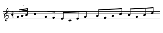 Hornpipe (Old Morpeth Rant?) - staff notation