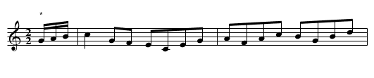 Hornpipe - staff notation
