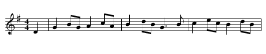 Hornpipe - staff notation