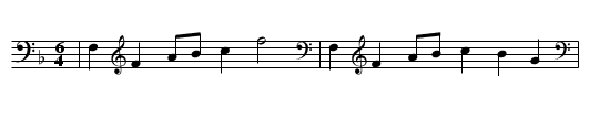Horn=pipe - staff notation