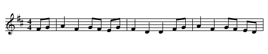 Hornpipe - staff notation