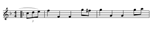 Hornpipe - staff notation