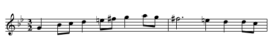 Hornpipe - staff notation