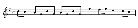 Hornpipe - staff notation