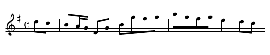 Hornpipe - staff notation