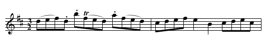 Hornpipe - staff notation
