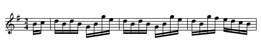 Hornpipe - staff notation