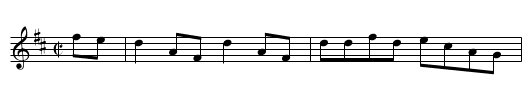 Hornpipe - staff notation