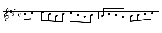 Hornpipe - staff notation