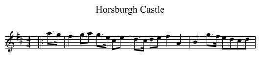 Horsburgh Castle - staff notation