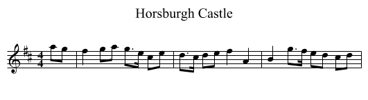 Horsburgh Castle - staff notation