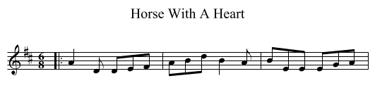 Horse With A Heart - staff notation