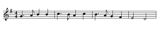 Horses Branle - staff notation