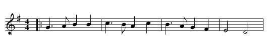 Horses Bransle - staff notation