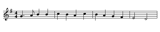 Horses Bransle - staff notation