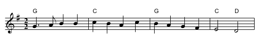Horse's Brawl - staff notation