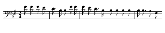 Horses I Am Bringing - staff notation