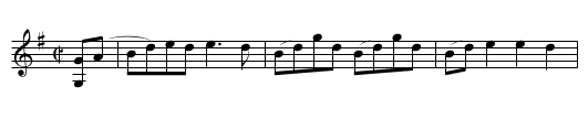 Horses in the Canebrake - staff notation