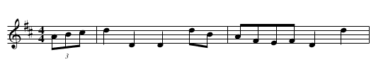 Hostetler's Hornpipe - staff notation