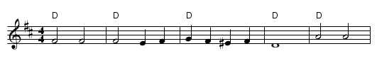 Hot Time - staff notation