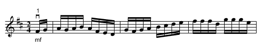 Hough's Favorite -- Reel - staff notation