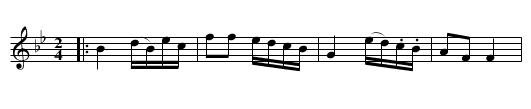 House a Fire, A  - staff notation