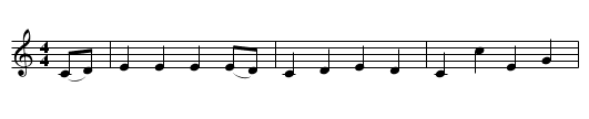 House Carpenter or Demon Lover - staff notation