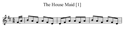 House Maid [1], The - staff notation
